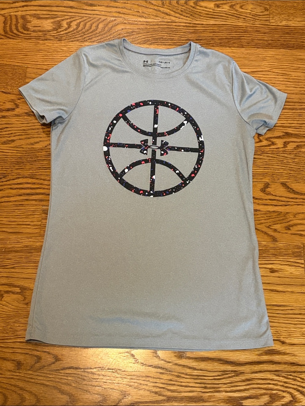 Under Armour Youth Light Gray Short-Sleeve Graphic Tee